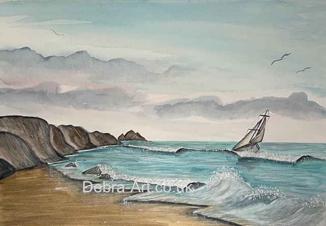 Seascape with Yacht